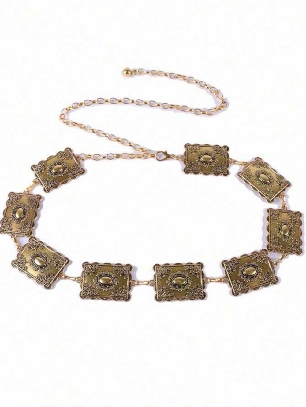 Waist chain vintage 3D carving belt